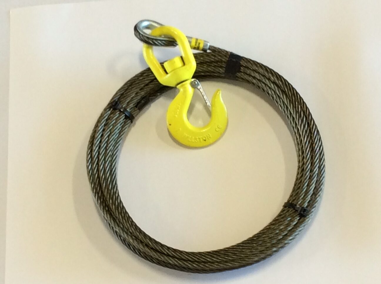 3 8 X 50 Winch Cable W Swivel Hook Chevron Commercial Inc 3-8-x-50-winch-cable-w-swivel-hook-chevron-commercial-inc